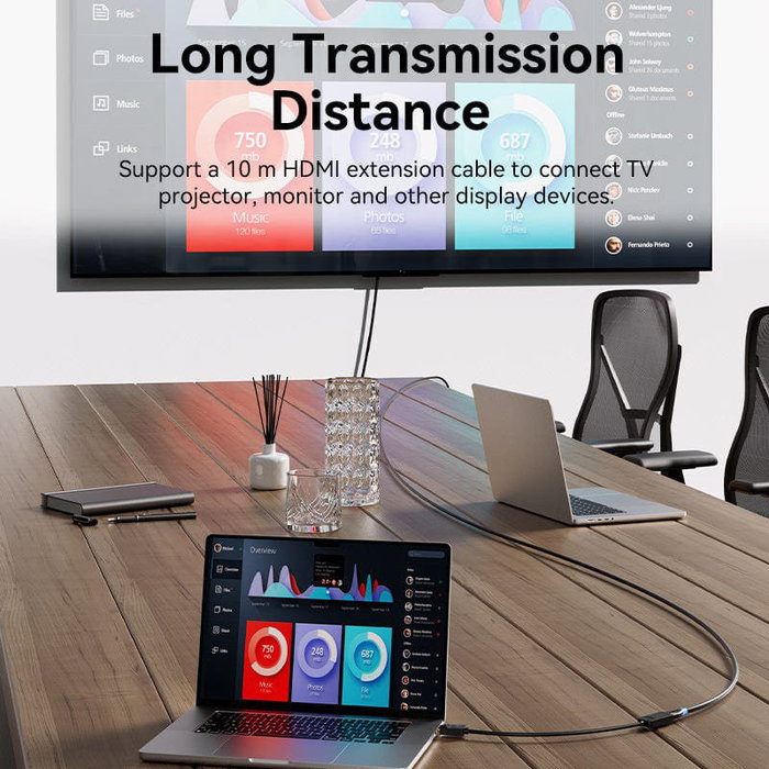 Vention Cable conversor HBZBB DisplayPort macho a HDMI 4K hembra 15cm negro Vention Cable conversor HBZBB DisplayPort macho a HDMI 4K hembra 15cm negro